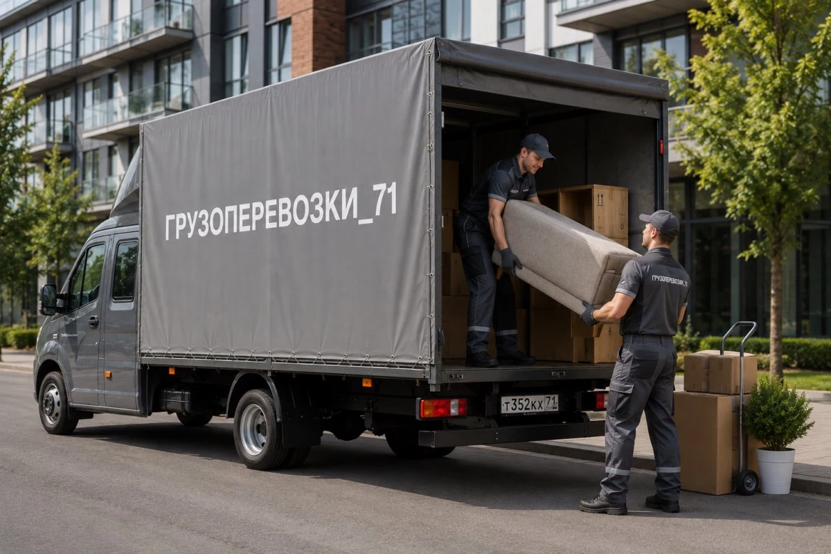 Погрузка дивана в Газель ГРУЗОПЕРЕВОЗКИ_71